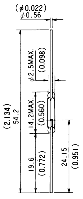 干簧管（磁性開關(guān)/磁簧開關(guān)）HYR-1531尺寸規(guī)格